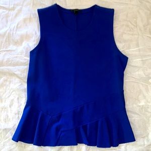 J Crew Sleeveless Peplum Top